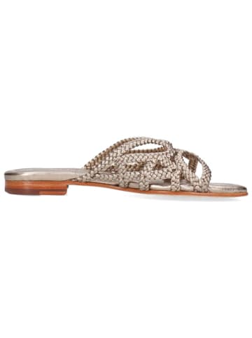 MELVIN & HAMILTON Leren slippers "Elodie 64" goudkleurig