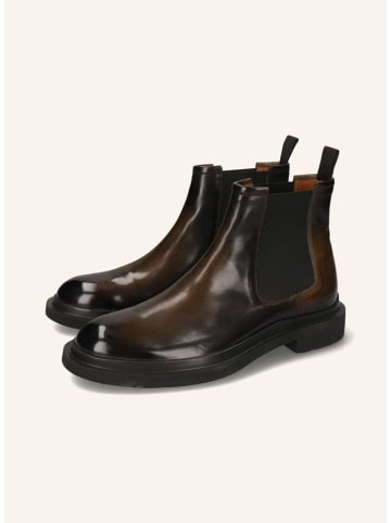MELVIN & HAMILTON Leder-Chelsea-Boots "Ron 5" in Schwarz/ Braun