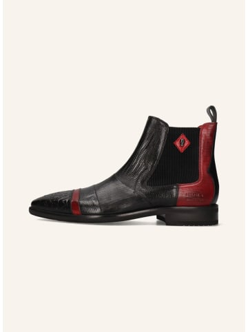 MELVIN & HAMILTON Leder-Chelsea-Boots "Elvis 12" in Schwarz/ Rot