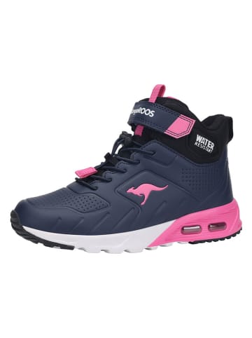 Kangaroos Sneakers "KX-Molbo Mid EV" in Dunkelblau/ Pink