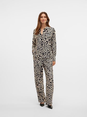 Vero Moda Broek zwart/beige