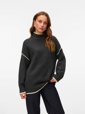 Vero Moda Sweter w kolorze antracytowym