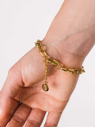 Les Lunes Bransoletka "Aura" w kolorze złotym