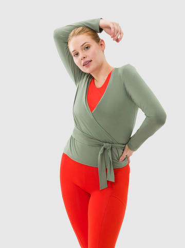 Les Lunes Koszulka sportowa "Luna Active" w kolorze zielonym