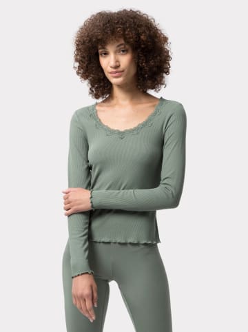 Les Lunes Koszulka "Maala" w kolorze zielonym