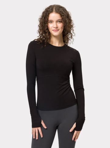 Les Lunes Koszulka sportowa "Flow" w kolorze czarnym