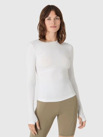 Les Lunes Koszulka sportowa "Flow" w kolorze białym