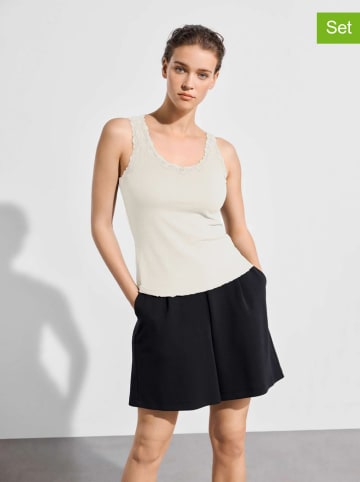 Les Lunes 2er-Set: Top "Maala" in Creme