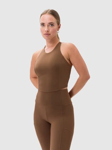 Les Lunes Top sportowy "Luna Active" w kolorze brązowym