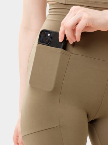 Les Lunes Legginsy sportowe "Luna" w kolorze khaki