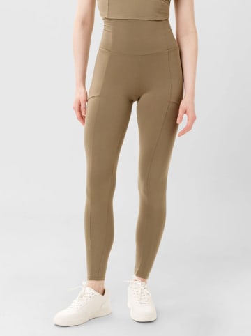 Les Lunes Legginsy sportowe "Luna" w kolorze khaki