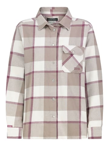 Sublevel Hemd in Beige/ Weiß/ Pink