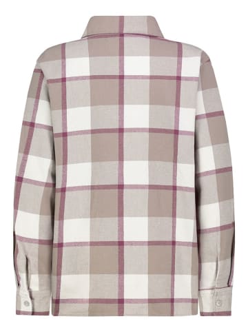 Sublevel Hemd in Beige/ Weiß/ Pink