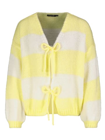 Sublevel Cardigan in Gelb/ Weiß
