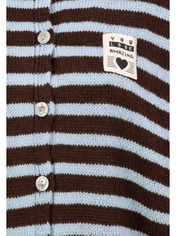 Sublevel Vest bruin/lichtblauw