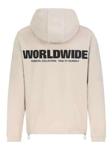 Sublevel Fleecehoodie crème