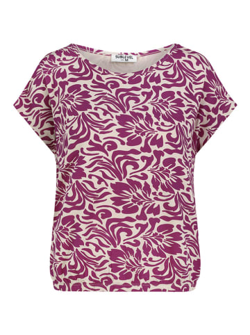 Sublevel Shirt paars/crème