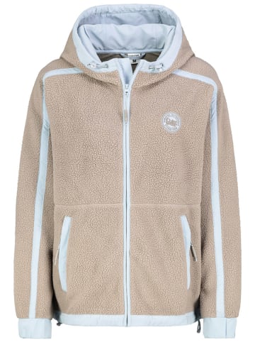 Sublevel Fleecejacke in Beige/ Hellblau