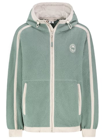 Sublevel Fleece vest mintgroen/wit