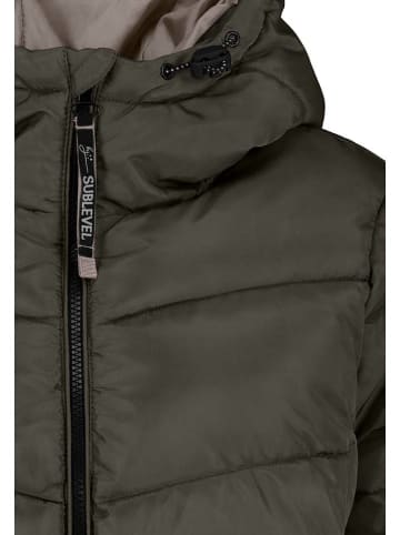 Sublevel Płaszcz pikowany w kolorze ciemnozielonym