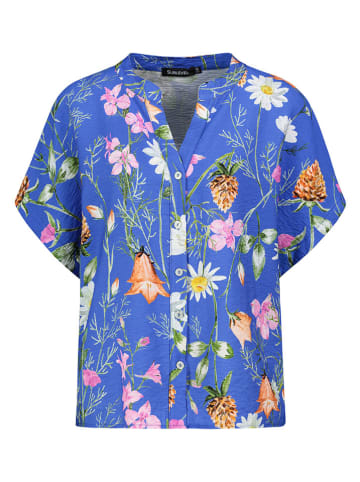 Sublevel Bluse in Blau/ Bunt