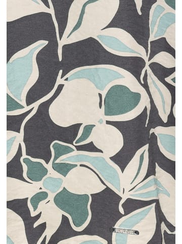 Sublevel Blouse antraciet/mintgroen/crème