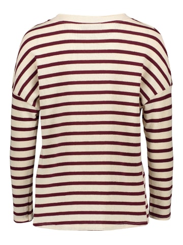 Sublevel Sweter w kolorze kremowo-ciemnobrązowym