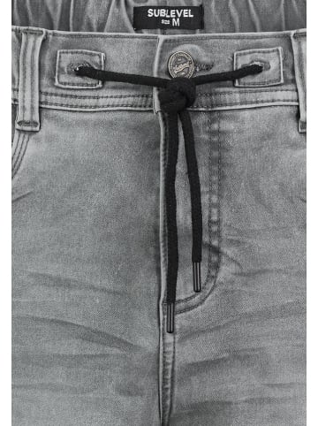 Sublevel Jeans-Bermudas in Hellgrau