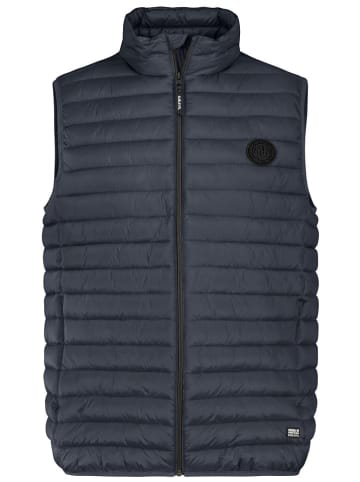 Sublevel Doorgestikte bodywarmer "Carl" donkerblauw