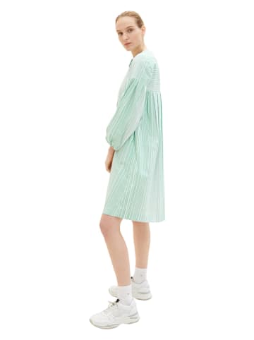 Tom Tailor Sukienka w kolorze zielono-białym