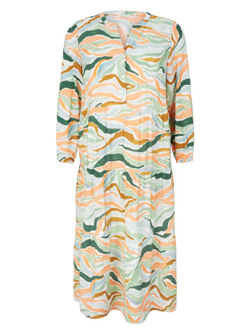 Tom Tailor Sukienka w kolorze zielono-pomarańczowym