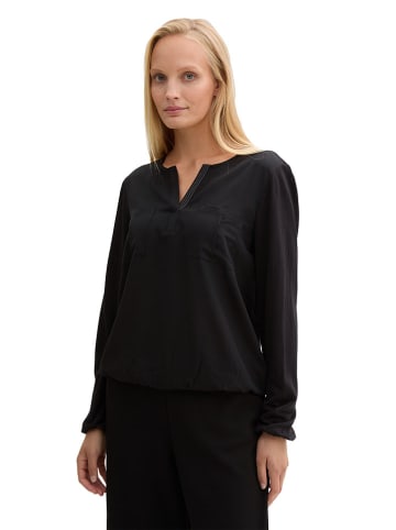 Tom Tailor Bluse in Schwarz