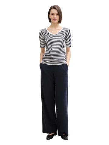 Tom Tailor Shirt in Schwarz/ Weiß