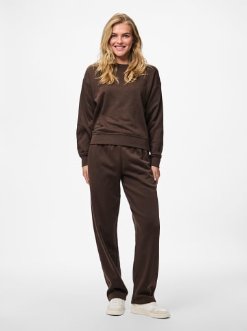 Pieces Sweatshirt "Chilli" in Braun
