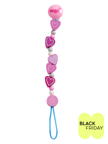 Haba Fopspeenketting "Vonkel hart" - vanaf de geboorte