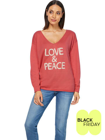 Heine Sweter w kolorze koralowym