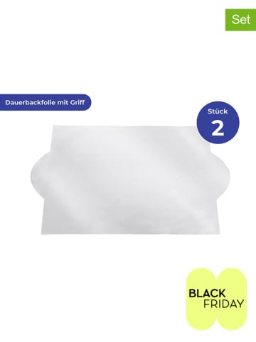 Wenko 2er-Set: Backmatten in Silber - (L)33 x (B)48 cm