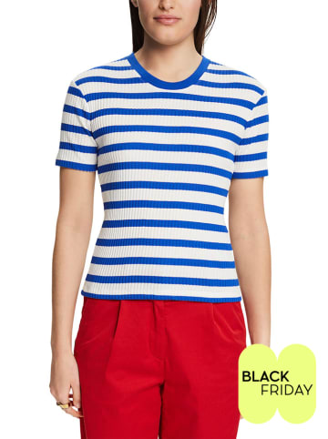 ESPRIT Shirt blauw/wit
