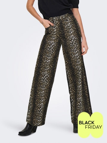 ONLY Spijkerbroek - regular fit - beige/lichtbruin/zwart