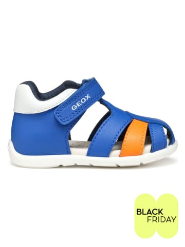 Geox Halbsandalen "Elthan" in Blau/ Orange