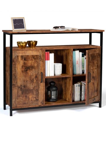 IDOMYA Essentials Sideboard "Elize" in Braun - (B)100 x (H)81 x (T)30 cm