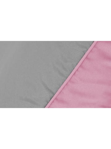 IDOMYA Essentials Winter-Bettdecke in Grau/ Rosa