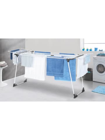 IDOMYA Essentials Wäscheständer "Ultimate" in Schwarz/ Weiß - (B)210 x (H)90 x (T)56 cm