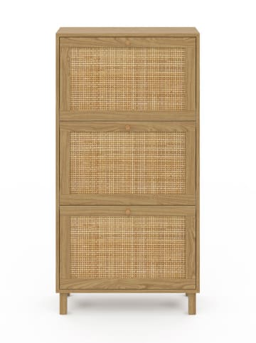 IDOMYA Essentials Schoenenkast "Erin" lichtbruin - (B)60 x (H)118 x (D)23,5 cm