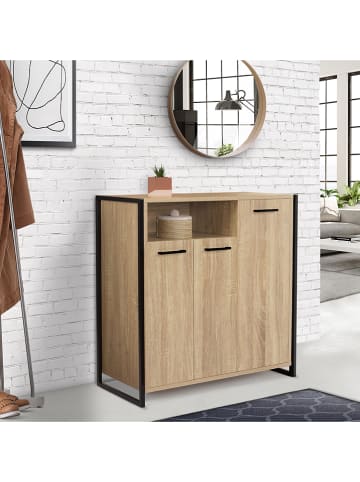 IDOMYA Essentials Schoenenkast "Alan" lichtbruin - (B)73,2 x (H)75 x (D)35 cm