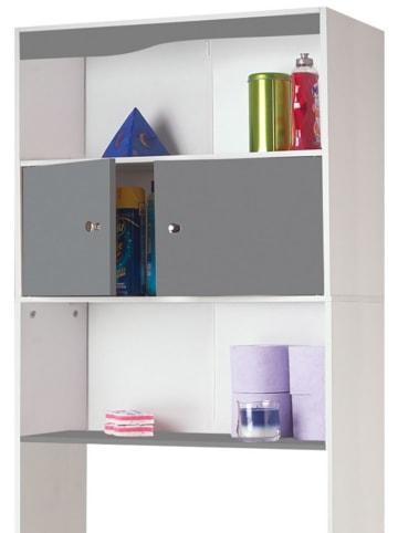 IDOMYA Essentials Toilettenregal in Weiß/ Grau - (B)58 x (H)178 x (T)19,5 cm