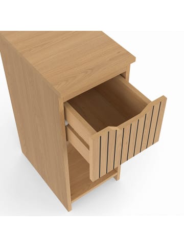 IDOMYA Essentials 2er-Set: Nachttische in Hellbraun - (B)20 x (H)50 x (T)30 cm