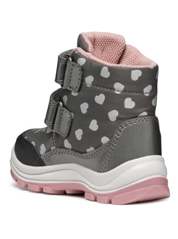 Geox Boots "Flanfil" in Grau/ Rosa