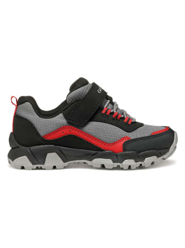 Geox Trekkingschuhe "Magnetar" in Schwarz/ Rot/ Grau