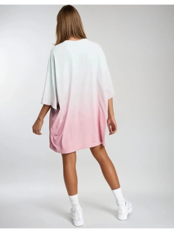 Weekday Koszulka w kolorze biało-jasnoróżowym